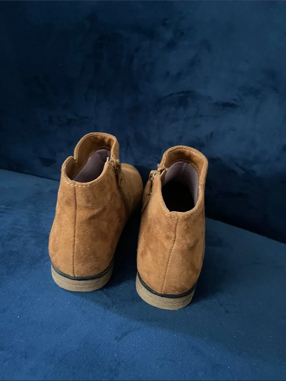 Cat & Jack Brown Suede Ankle Booties